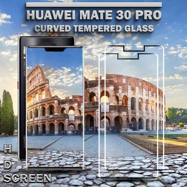 2-Pack Huawei Mate 30 Pro - Härdat Glas 9H – Super kvalitet 3D Skärmskydd