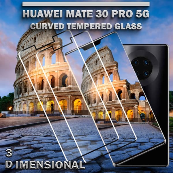 2-Pack Huawei Mate 30 Pro (5G) - Härdat Glas 9H – Super kvalitet 3D Skärmskydd