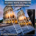 Miniatyrbild 4 av 5: Huawei Mate 30 Pro (5G) - Härdat Glas 9H – Super kvalitet 3D Skärmskydd