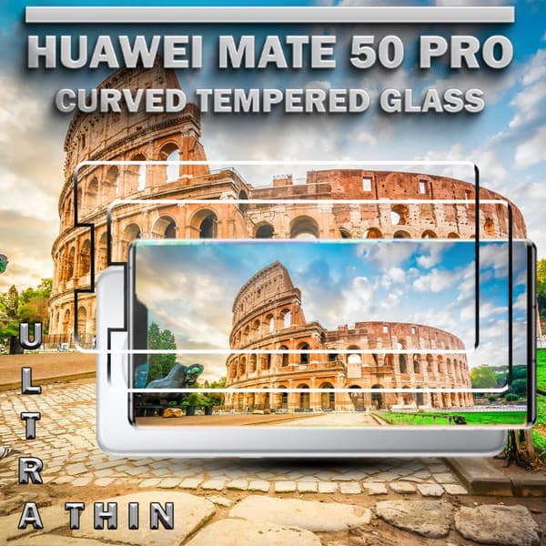 2-Pack Huawei Mate 50 Pro - Härdat Glas 9H – Super kvalitet 3D Skärmskydd