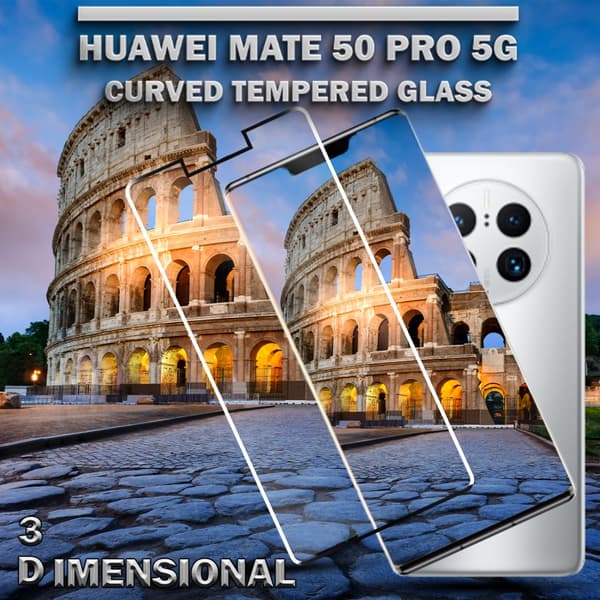 Huawei Mate 50 Pro (5G) - Härdat Glas 9H – Super kvalitet 3D Skärmskydd
