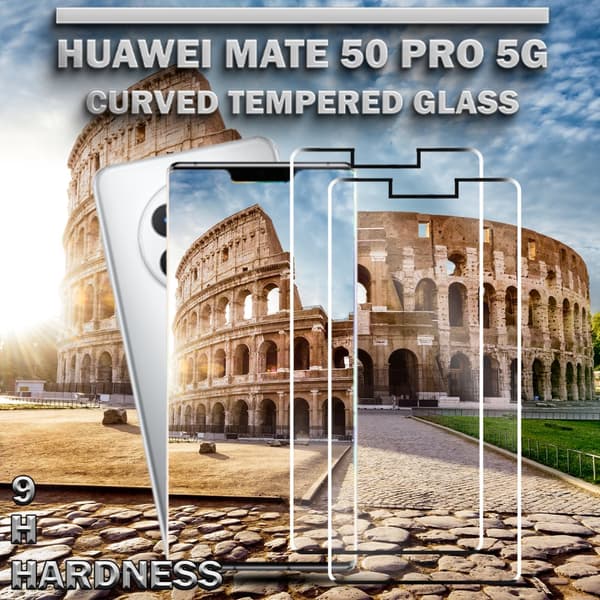 2-Pack Huawei Mate 50 Pro (5G) - Härdat Glas 9H – Super kvalitet 3D Skärmskydd