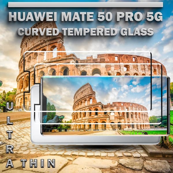 2-Pack Huawei Mate 50 Pro (5G) - Härdat Glas 9H – Super kvalitet 3D Skärmskydd