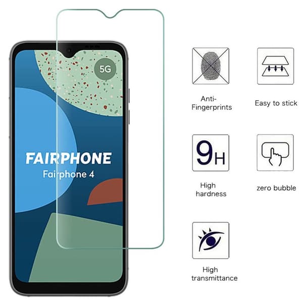 2-pack Skärmskydd av härdat glas Fairphone 4