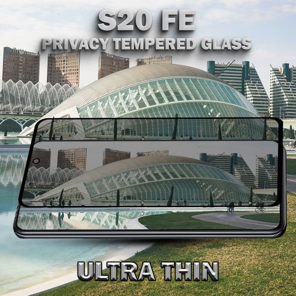 1-Pack Privacy Skärmskydd For Samsung S20 FE - Härdat Glas 9H - Super Kvalitet 3D