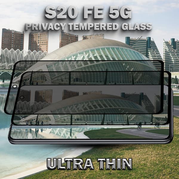 2-Pack Privacy Skärmskydd For Samsung S20 FE (5G) - Härdat Glas 9H - Super Kvalitet 3D