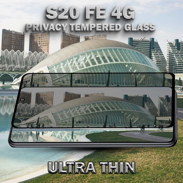 1-Pack Privacy Skärmskydd For Samsung S20 FE (4G) - Härdat Glas 9H - Super Kvalitet 3D