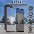 Miniatyrbild 1 av 6: 1-Pack Privacy Skärmskydd For Samsung S21 FE - Härdat Glas 9H - Super Kvalitet 3D
