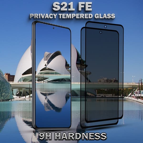 2-Pack Privacy Skärmskydd For Samsung S21 FE - Härdat Glas 9H - Super Kvalitet 3D