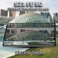 Miniatyrbild 4 av 6: 1-Pack Privacy Skärmskydd For Samsung S21 FE (5G) - Härdat Glas 9H - Super Kvalitet 3D