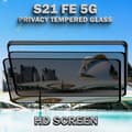 Miniatyrbild 5 av 6: 2-Pack Privacy Skärmskydd For Samsung S21 FE (5G) - Härdat Glas 9H - Super Kvalitet 3D