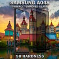 Miniatyrbild 3 av 6: 2-Pack Privacy Skärmskydd For Samsung A04S - Härdat Glas 9H - Super Kvalitet 3D