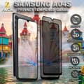 Miniatyrbild 1 av 6: 2-Pack Privacy Skärmskydd For Samsung A04S - Härdat Glas 9H - Super Kvalitet 3D