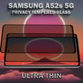 Miniatyrbild 4 av 6: 2-Pack Privacy Skärmskydd For Samsung A52S (5G) - Härdat Glas 9H - Super Kvalitet 3D