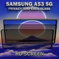 Miniatyrbild 5 av 6: 2-Pack Privacy Skärmskydd For Samsung A53 (5G) - Härdat Glas 9H - Super Kvalitet 3D