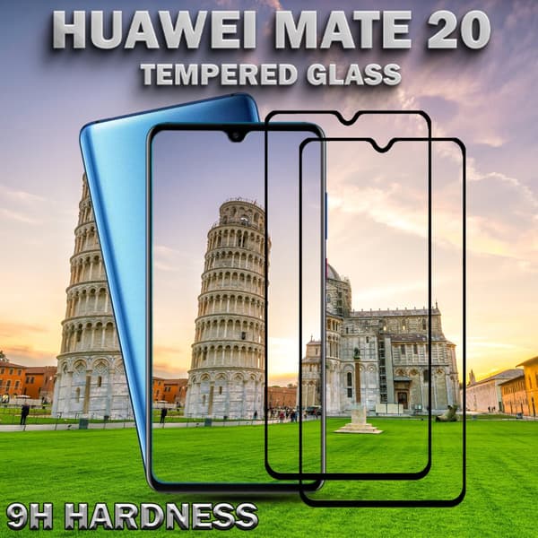 2-Pack Huawei Mate 20 - Härdat Glas 9H – Super kvalitet 3D Skärmskydd