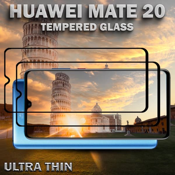 2-Pack Huawei Mate 20 - Härdat Glas 9H – Super kvalitet 3D Skärmskydd