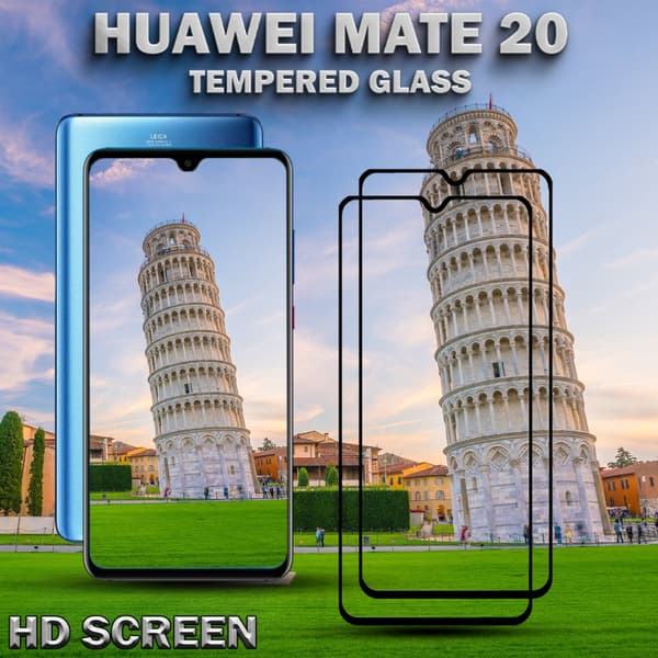 2-Pack Huawei Mate 20 - Härdat Glas 9H – Super kvalitet 3D Skärmskydd