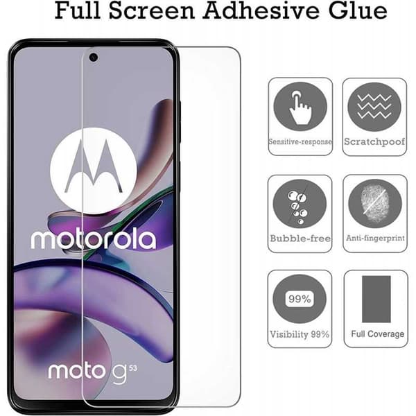 2-PACK Motorola Moto G53 Härdat glas 0.26mm 2.5D 9H