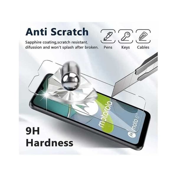 2-PACK Motorola Moto E13 Hærdet glas 0,26 mm 2,5D 9H