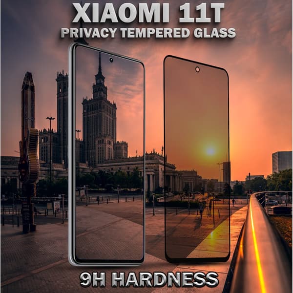 1-Pack Privacy Skärmskydd For Xiaomi 11T - Härdat Glas 9H - Super Kvalitet 3D