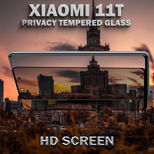 1-Pack Privacy Skärmskydd For Xiaomi 11T - Härdat Glas 9H - Super Kvalitet 3D