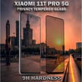 Miniatyrbild 3 av 6: 1-Pack Privacy Skärmskydd For Xiaomi 11T Pro (5G) - Härdat Glas 9H - Super Kvalitet 3D