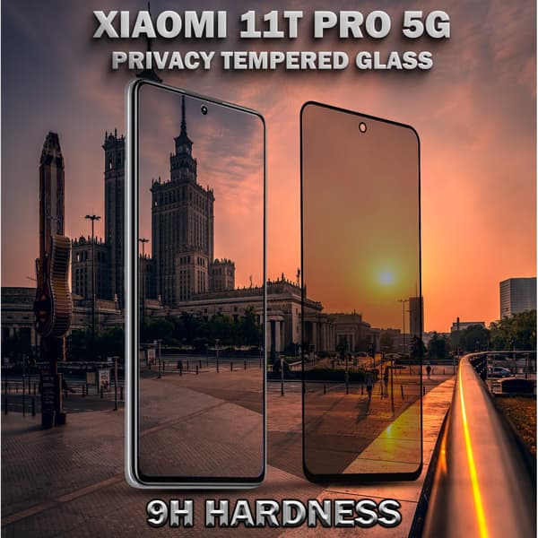 1-Pack Privacy Skärmskydd For Xiaomi 11T Pro (5G) - Härdat Glas 9H - Super Kvalitet 3D