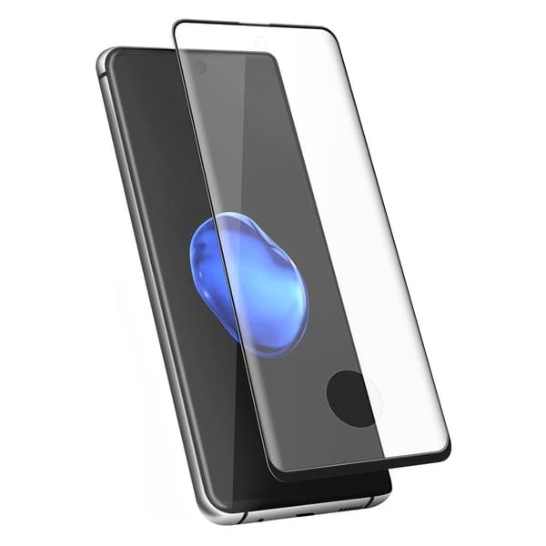 HOLDIT SKÆRMBESKYTTER GALAXY S20 ULTRA 3D FULD DÆKNING SORT RAMME