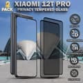 Miniatyrbild 1 av 6: 2-Pack Privacy Skärmskydd For Xiaomi 12T Pro - Härdat Glas 9H - Super Kvalitet 3D