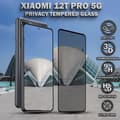 Miniatyrbild 1 av 6: 1-Pack Privacy Skärmskydd For Xiaomi 12T Pro (5G) - Härdat Glas 9H - Super Kvalitet 3D