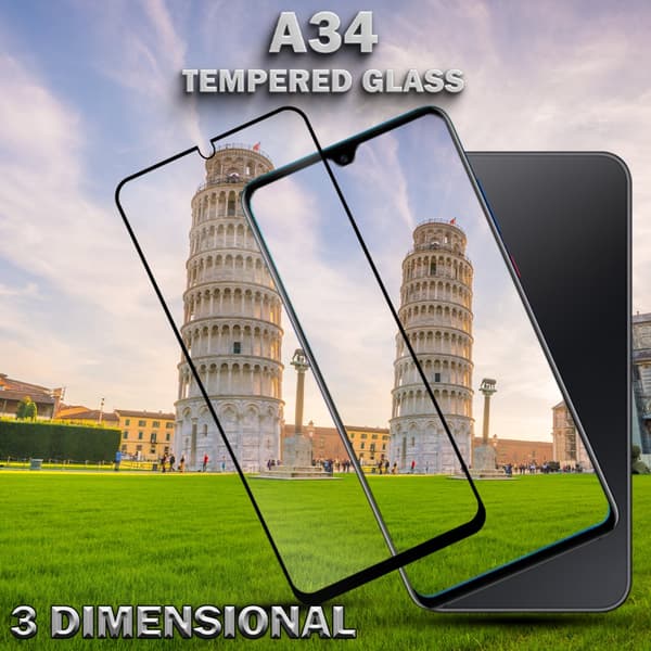 Samsung Galaxy A34 - 9H Härdat Glass - 3D Super Kvalitet
