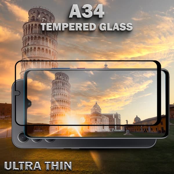 Samsung Galaxy A34 - 9H Härdat Glass - 3D Super Kvalitet