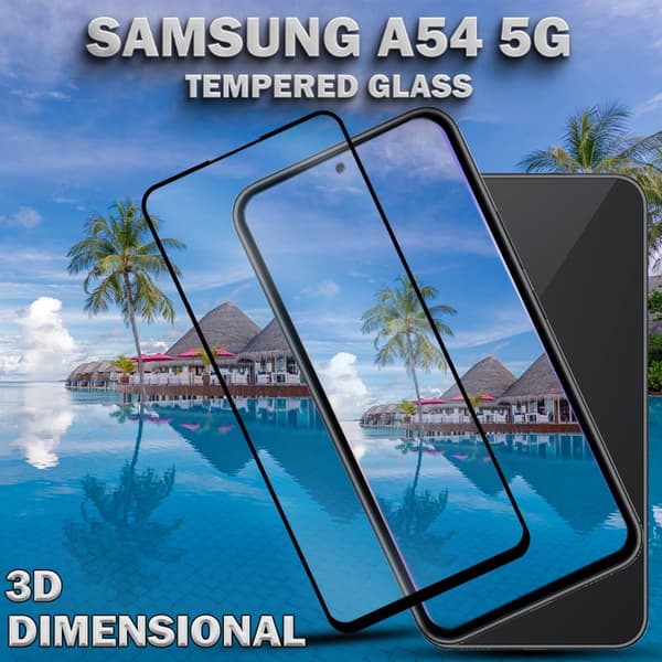 Samsung Galaxy A54 (5G) - Härdat Glas 9H - Super Kvalitet 3D Skärmskydd