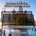 Miniatyrbild 4 av 6: 2-Pack Privacy Skärmskydd For Huawei P30 - Härdat Glas 9H - Super Kvalitet 3D