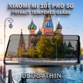Miniatyrbild 4 av 6: 1-Pack Privacy Skärmskydd For Xiaomi Mi 10T Pro (5G) - Härdat Glas 9H - Super Kvalitet 3D