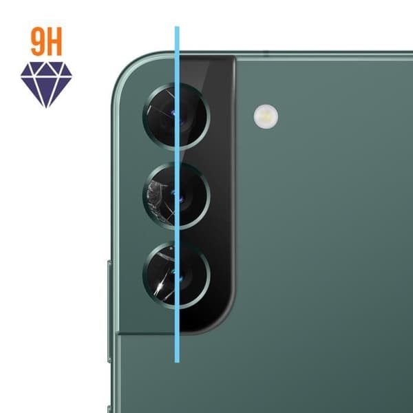 Kameraskyddsfilm - IMAK - Samsung Galaxy S22/S22 Plus - 9H härdat glas - Anti-explosion - Antispår