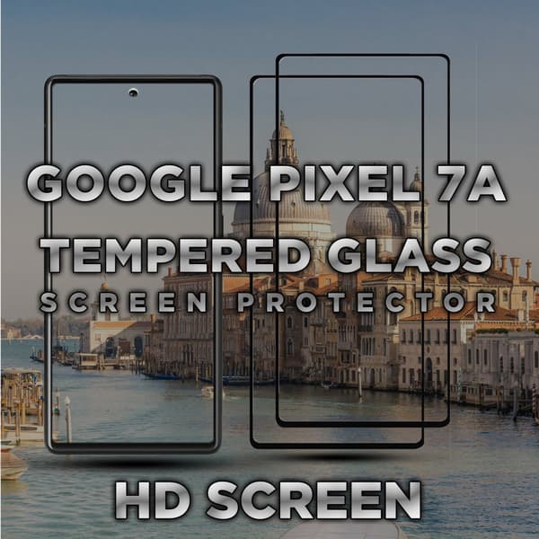 2-Pack Google Pixel 7A - Härdat glas 9H - Super kvalitet 3D Skärmskydd