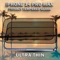 Miniatyrbild 4 av 6: 2-Pack Privacy Skärmskydd For iPhone 14 Pro Max - Härdat Glas 9H - Super Kvalitet 3D