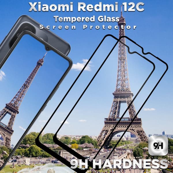 2-Pack Xiaomi Redmi 12C - Härdat Glas 9H - Super kvalitet 3D Skärmskydd