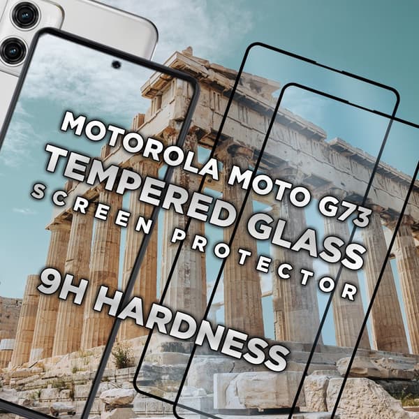 2-Pack Motorola Moto G73 - Härdat Glas 9H -Super kvalitet 3D Skärmskydd