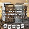 Miniatyrbild 1 av 5: 2-Pack Motorola Moto G73 - Härdat Glas 9H -Super kvalitet 3D Skärmskydd