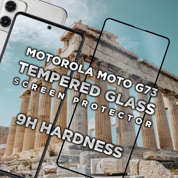 Motorola Moto G73 - Härdat Glas 9H -Super kvalitet 3D Skärmskydd