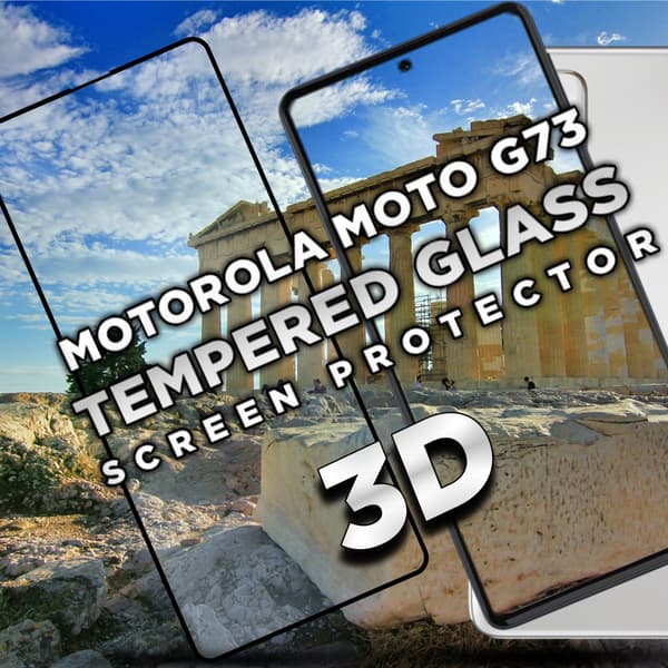 Motorola Moto G73 - Härdat Glas 9H -Super kvalitet 3D Skärmskydd