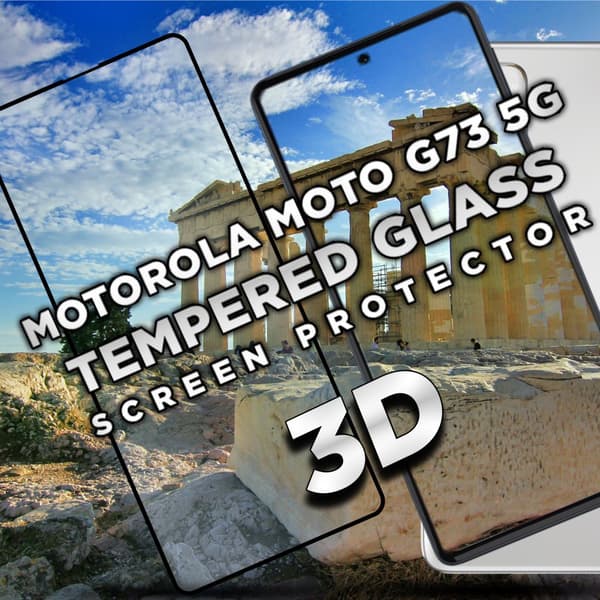 Motorola Moto G73 (5G) - Härdat Glas 9H -Super kvalitet 3D Skärmskydd