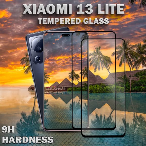 2-Pack Xiaomi 13 Lite - Härdat Glas 9H - Super kvalitet 3D Skärmskydd