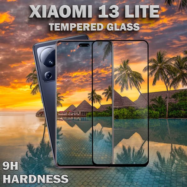 Xiaomi 13 Lite - Härdat Glas 9H - Super kvalitet 3D Skärmskydd
