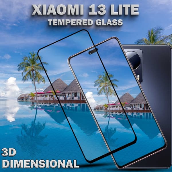 Xiaomi 13 Lite - Härdat Glas 9H - Super kvalitet 3D Skärmskydd