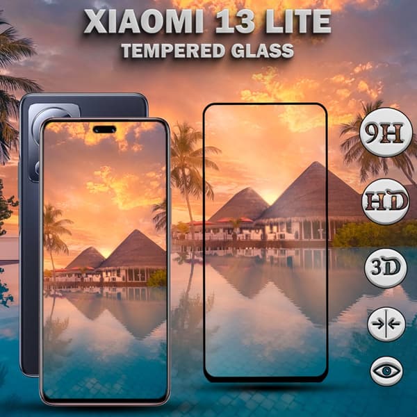Xiaomi 13 Lite - Härdat Glas 9H - Super kvalitet 3D Skärmskydd