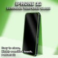 Miniatyrbild 5 av 5: 1-Pack Självlysande Skärmskydd For iPhone 12 - Härdat Glas 9H - Super Kvalitet 3D